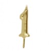 Vela Número 1 Dourado